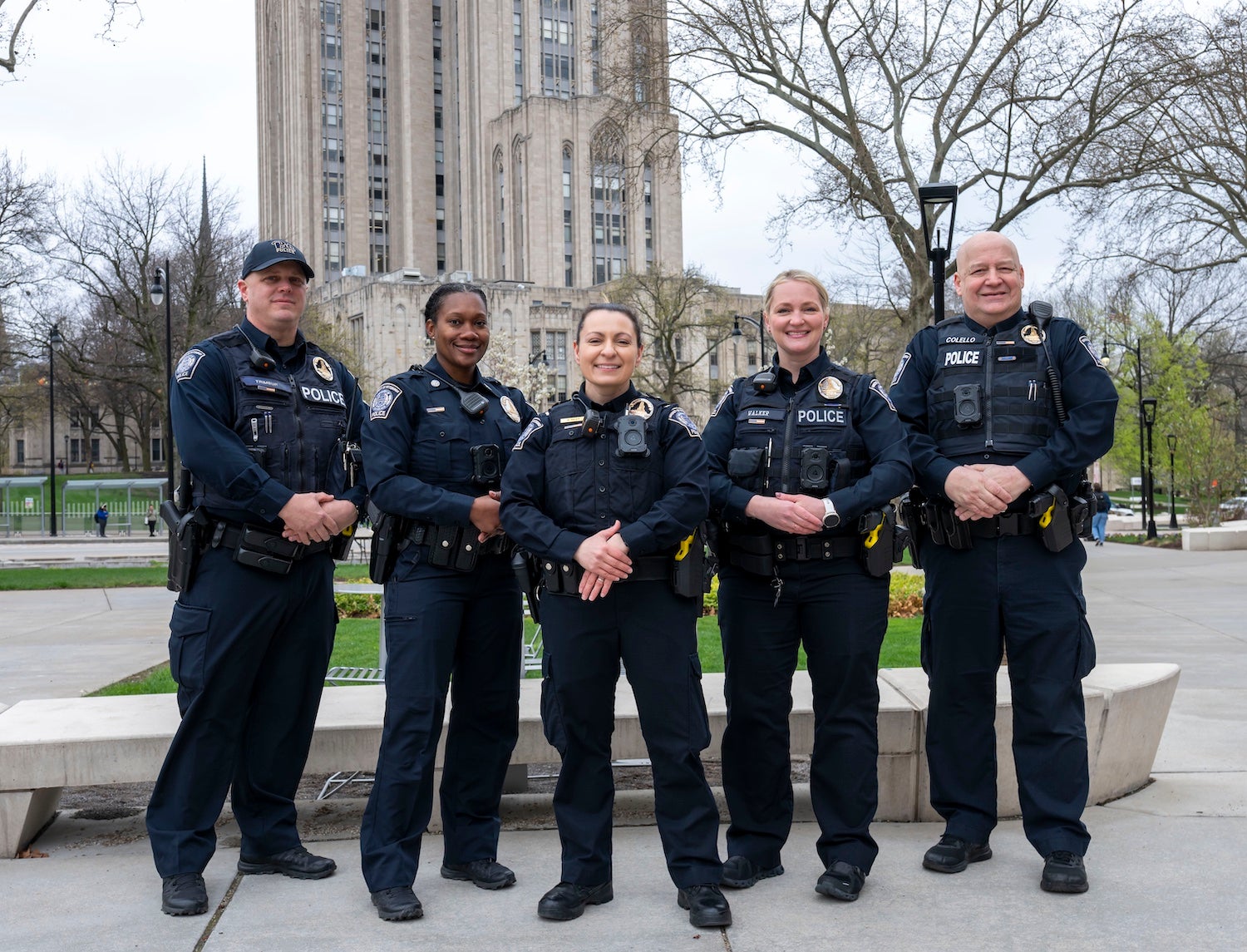 Group photo of the five officers in the Community Programs Unit