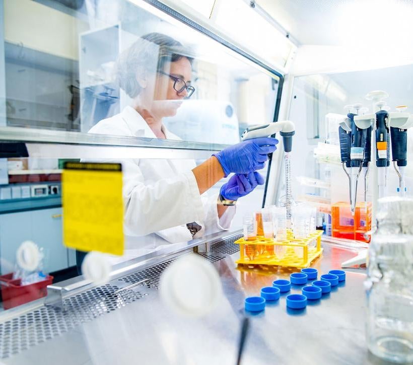 Lab worker